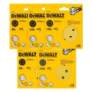 DeWALT DT31567 Schuurschijf 125mm set P60/80/120/180/240