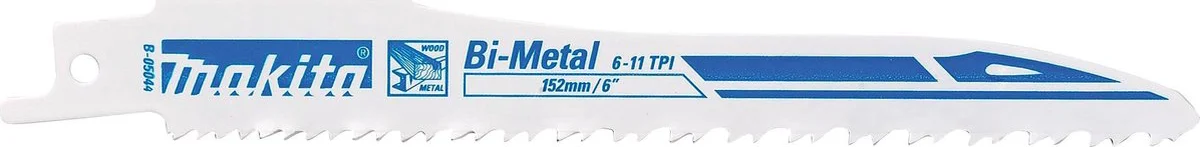 Makita B-05044 Reciprozaagblad Hout/Staal 132mm