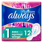 16x Always Maandverband Platinum Normal 12 Stuks