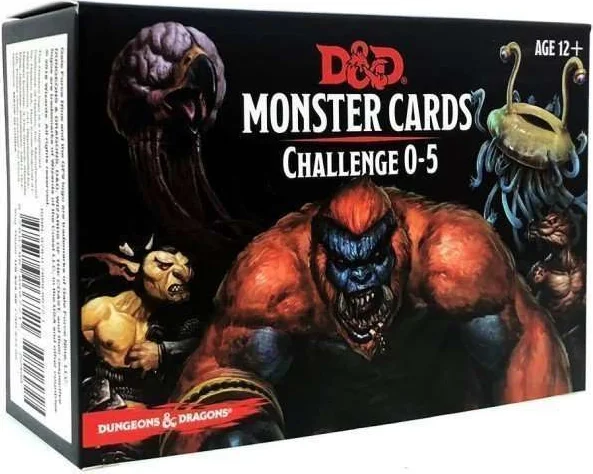 D&D 5.0 Monster Cards Challenge 0-5
