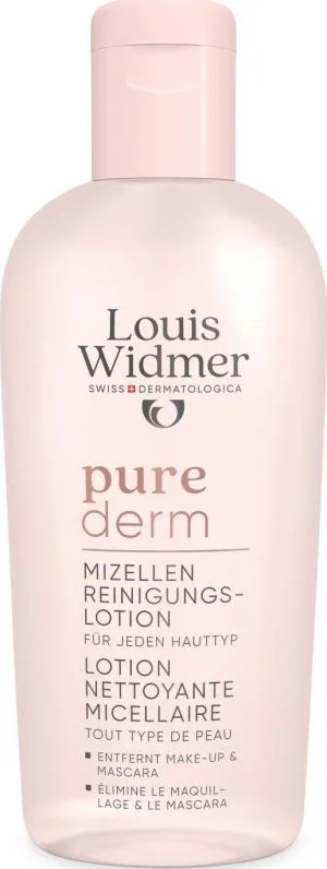 Louis Widmer Purederm Micellaire Reinigingslotion Ongeparfumeerd 200 ML