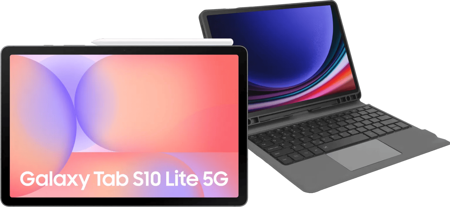 Samsung Galaxy Tab S10 Lite 10,9 inch 128GB Wifi en 5G Grijs + Toetsenbord Hoes QWERTY