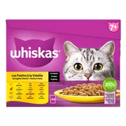 Whiskas Senior Multipack Gevogelte Selectie in Saus 24 x 85 gr
