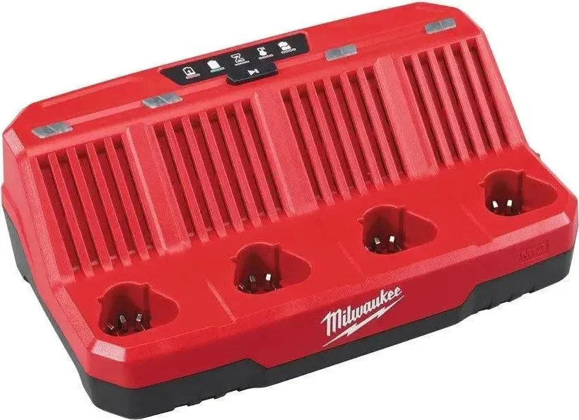 Milwaukee M12 C4 4 bay lader Li-Ion M12™ - 4932430554