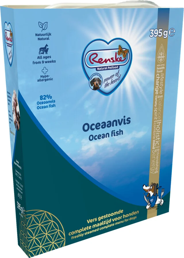 Renske Vers Gestoomd Complete Menu Hondenvoer Nat Oceaanvis 395 gr
