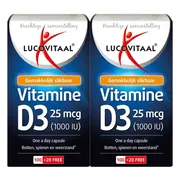 2x Lucovitaal Vitamine D3 25mcg 120 capsules