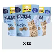 12x GimCat Nutri Pockets Vis met Tonijn 60 gr