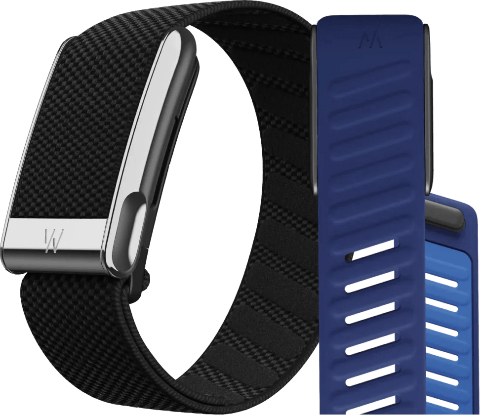 WHOOP MG Life Zwart Abonnement 1 Jaar + WHOOP MG SportFlex Band Blauw