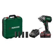 PARKSIDE Accu-slagmoersleutel 20 V set met 4 Ah accu en 4,5 A lader
