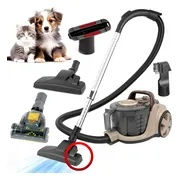 AG3300 Stofzuiger Zonder Zak - Stofzuigers - Vacuum Cleaner Zakloos - Geschikt Voor Dierenharen - Sterke Zuigkracht - HEPA Filter - Compact, Licht & Krachtig - Gemakkelijk Schoon Te Maken -Beige/Bruin