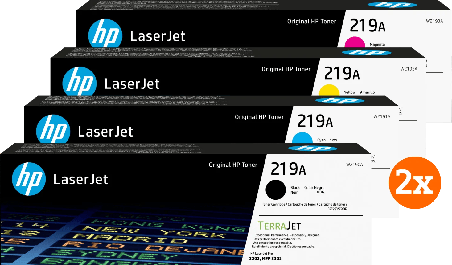 HP 219A LaserJet Toner Combo Pack (2 stuks)