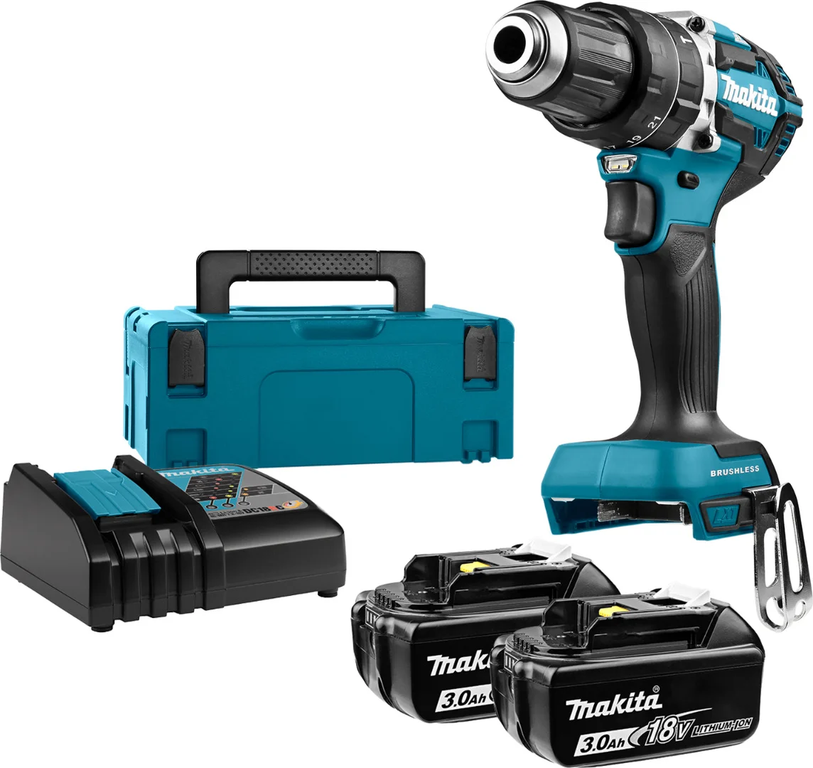 Makita DHP484RFJ Accu klop-/schroefboormachine 18V 3.0Ah in Mbox