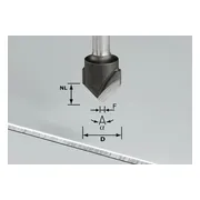 Festool HW S8 D18-90°/Alu V-groeffrees - 491444