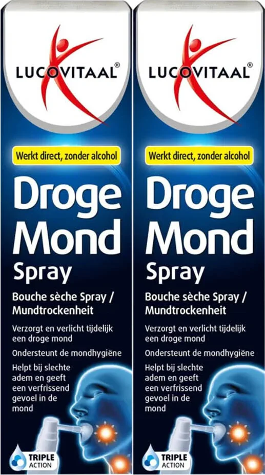 2x Lucovitaal Droge Mond Spray 20 ml