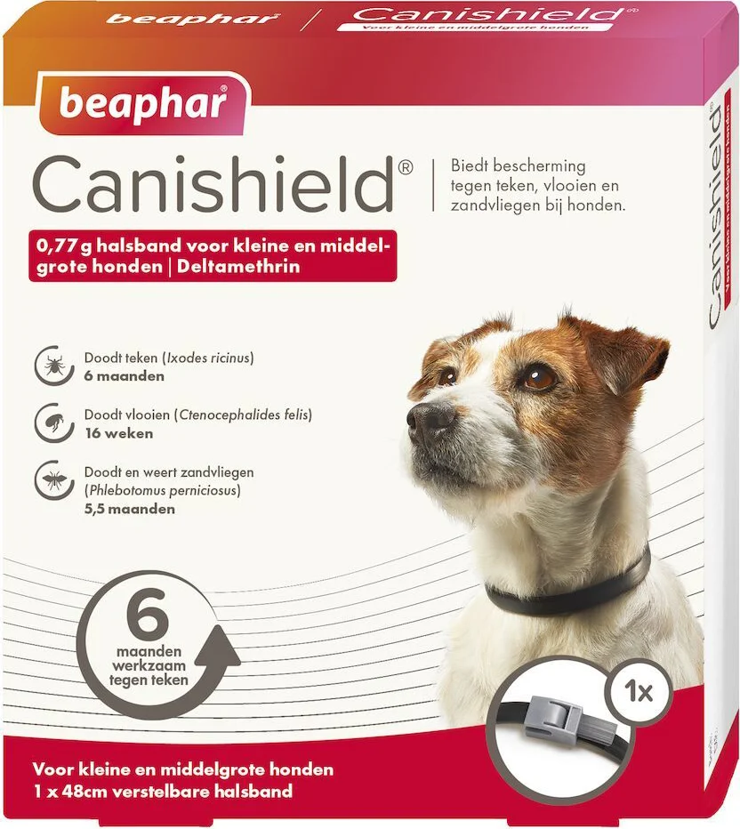 Beaphar Canishield Anti Vlooien en Tekenband Hond S - M 48 cm
