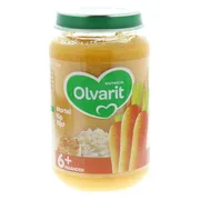 Olvarit 6m+ Wortel Kip Rijst 200GR