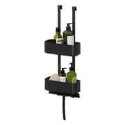 Tiger 2-Store - Ophangbaar doucherek 25 cm - Zonder boren - Zwart