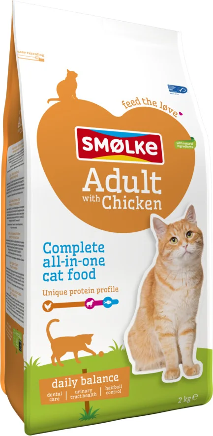 4x Smolke Kattenvoer Adult Kip 2 kg