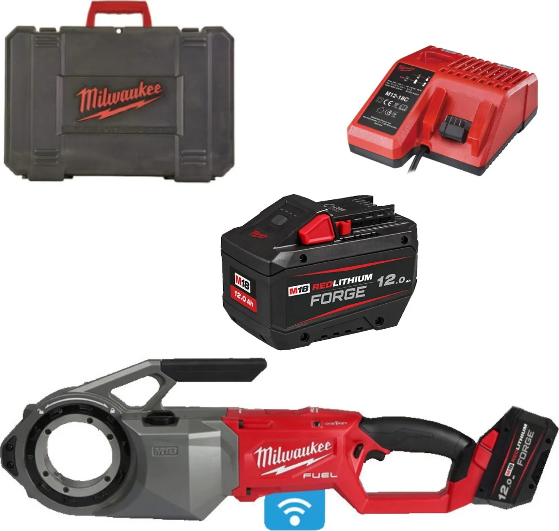 Milwaukee M18 FUEL™ FPT2-121C ONE-KEY™ Accu draadsnijder 2" 18V 12.0Ah in koffer - 4933499200