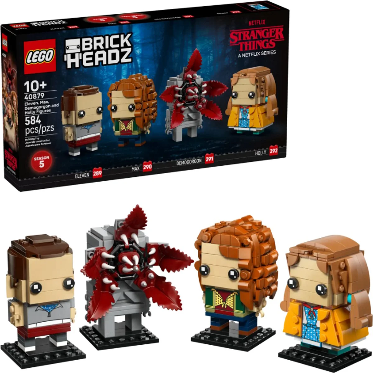LEGO BrickHeadz Elf, Max, Demogorgon en Holly figuren 40879