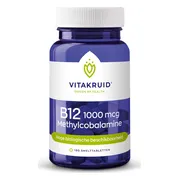 Vitakruid B12 1000 mcg Actief Methylcobalamine Vitamine 180 180TB
