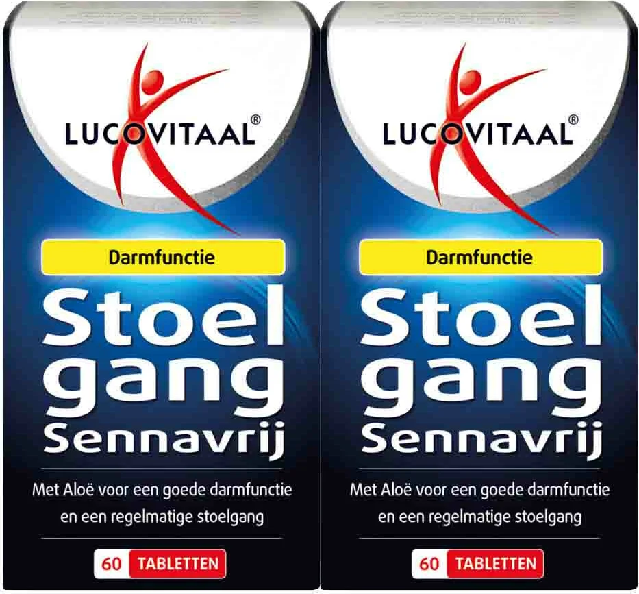 2x Lucovitaal Stoelgang Sennavrij 60 tabletten
