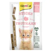 24x GimCat Sticks Kitten Kalkoen 3 stuks