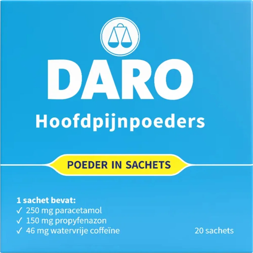 Daro Hoofdpijnpoeders 20ST