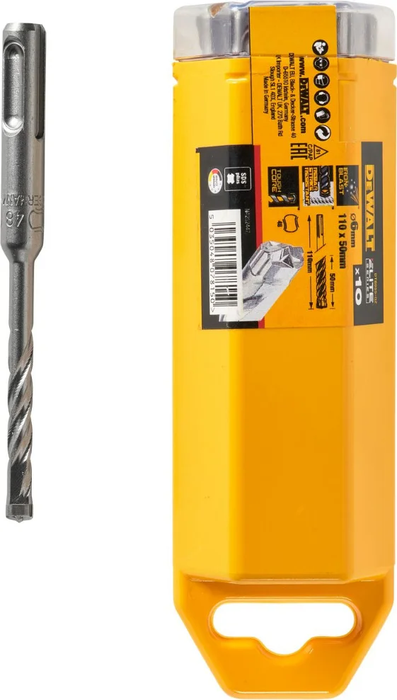 DeWALT DT8955 Boor SDS-Plus XLR 4-snijder 6x50x110mm VE=10