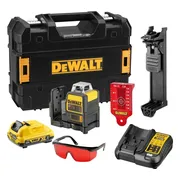 DeWALT DCE0811D1R Zelfnivellerende multi kruislijnlaser rood 12V XR 2.0Ah in TSTAK