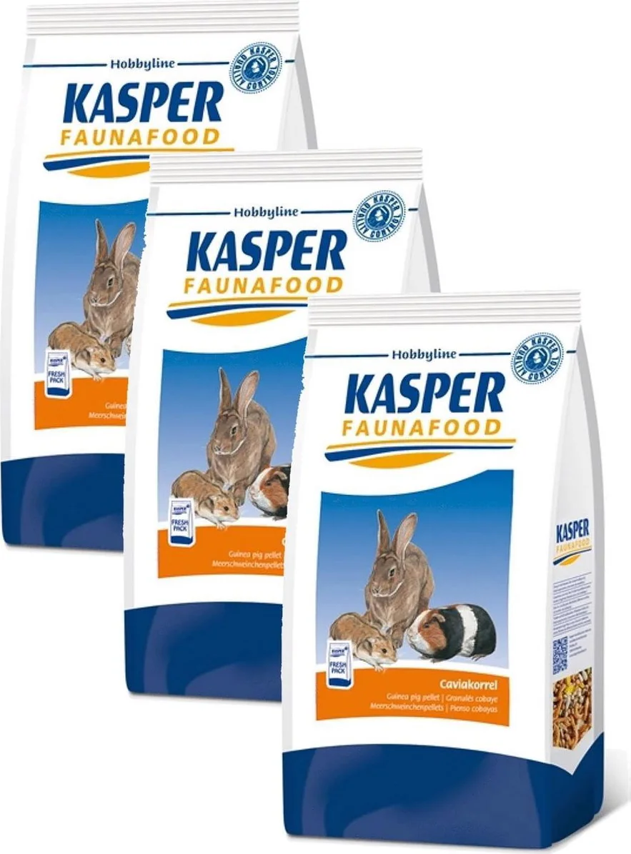 3x Kasper Faunafood Caviakorrel 4 kg