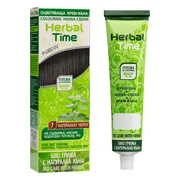 Herbal Time Henna Haarverf Natural Black – Zwarte Semi Permanente Haarkleuring – zonder Ammoniak/Peroxide/PPD – Natuurlijke Bio Haarkleuring – 75ml