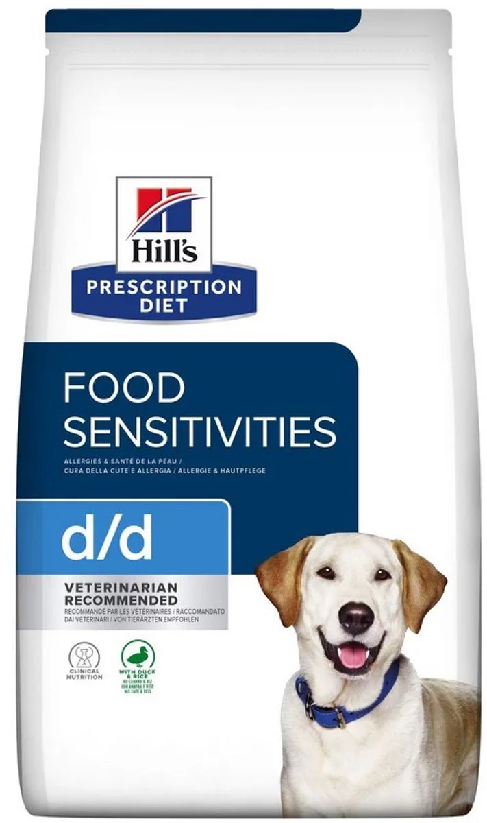 Hill's Prescription Diet d/d Food Sensitivities Hondenvoer Droog Eend & Rijst 4 kg