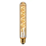 Lucide T32 - Filament lamp - Ø 3,2 cm - LED Dimbaar - E27 - 1x4,9W 2200K - Amber