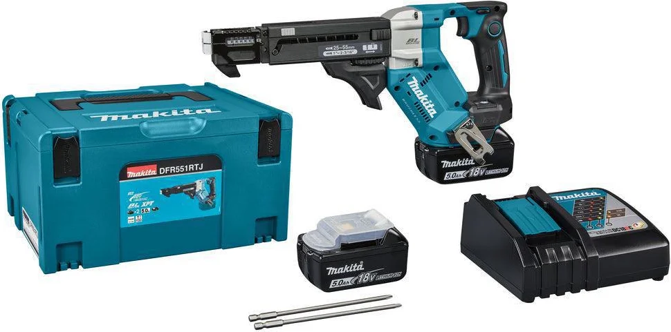 Makita DFR551RTJ Accu bandschroefmachine 25-55mm 18V 5.0Ah in Mbox