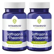 2x Vitakruid Saffraan & L-Theanine 30 vegancapsules