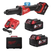 Milwaukee M18 FUEL™ FDGROVB-502X Accu rechte stiftslijper met Rapidstop™ en schuifschakelaar 18V 5.0Ah in HD-Box - 4933480956