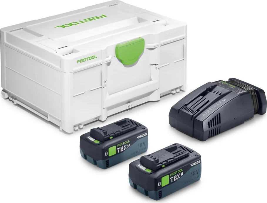 Festool SYS 18V 2xTBX8/SCA16 Energie-set in Systainer - 578814
