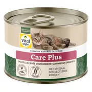 12x Vitalstyle Kattenvoer Blik Care Plus 200 gr