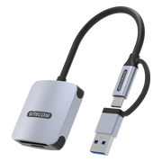 Sitecom USB Card Reader High Speed USB-C & USB-A