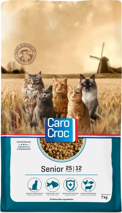 CaroCroc Kattenvoer Droog Senior 7 kg