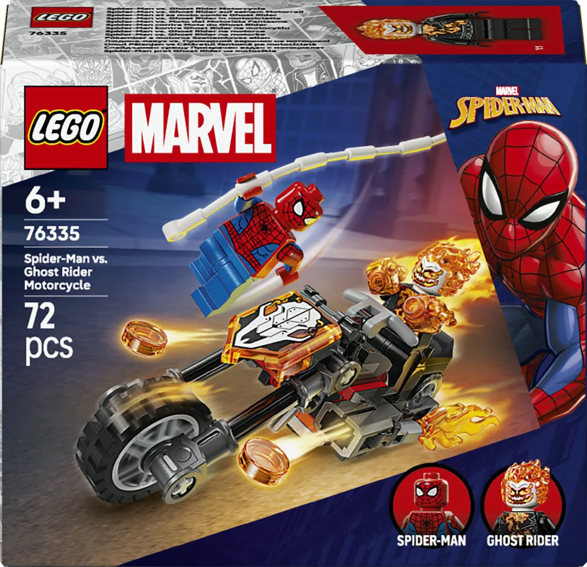 LEGO Marvel Spider-Man vs. Ghost Rider motor 76335