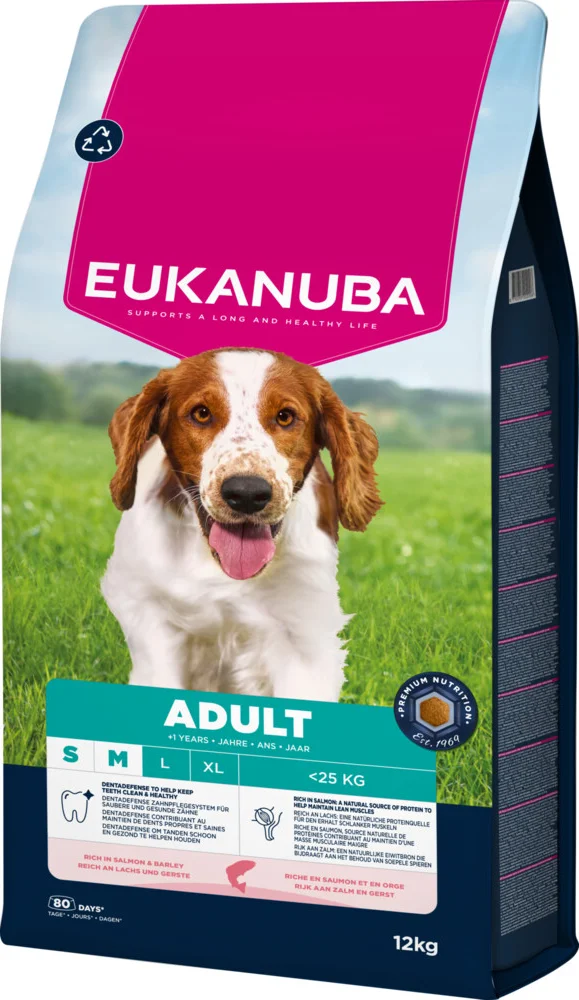Eukanuba Hondenvoer Droog Life Care Dog Adult Small/Medium Zalm en Gerst 12 kg