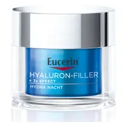 3x Eucerin Hyaluron-Filler + 3x Effect Hydratatie Booster Nacht Gel Crème