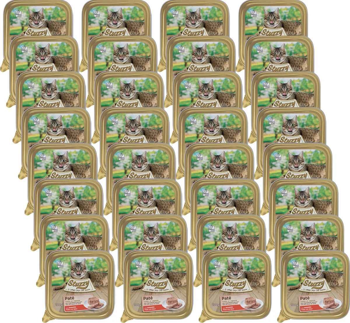 32x Stuzzy Kattenvoer Paté Rund 100 gr