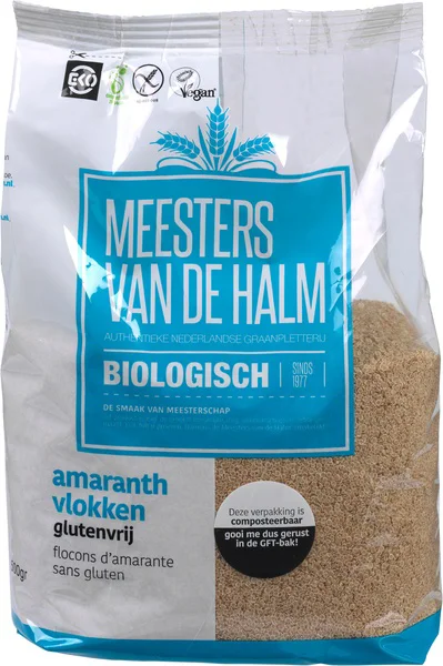 De Halm Amaranthvlokken Glutenvrij Biologisch 500GR