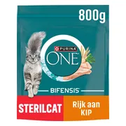 4x Purina ONE Kattenvoer Droog Adult Sterilcat Kip - Tarwe 800 gr