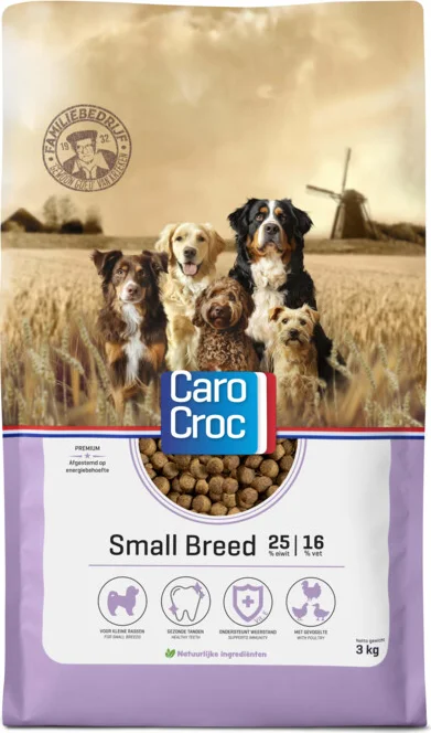 CaroCroc Hondenvoer Droog Small Breed 3 kg