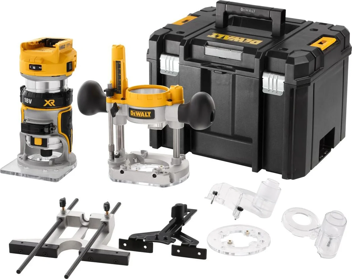 DeWALT DCW604NT Accu boven- en kantenfrees 18V XR Basic Body in TSTAK