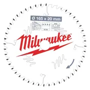 Milwaukee Cirkelzaagblad voor Hout | Ø 165mm Asgat 20mm 48T - 4932471295